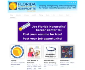 Fano.org(Florida Association of Nonprofits) Screenshot