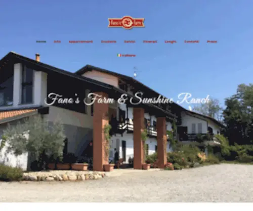 Fanosfarm.com(Agriturismo Fano's Farm con Piscina e Scuderia in Piemonte Italy) Screenshot