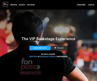 Fanpasslive.com(Fan Pass) Screenshot