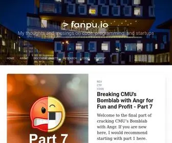 Fanpu.io(Fan Pu's Blog) Screenshot