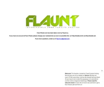 Fans-Planet.com(Fans Planet // Your #1 Exclusive Free Fansite Hosting) Screenshot