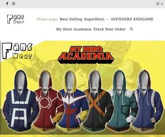 Fans-Wear.com(Best Superhero Merchandise Online Store) Screenshot