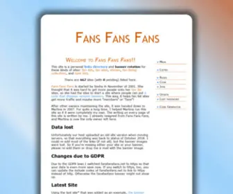 FansFansFans.net(Fans Fans Fans) Screenshot