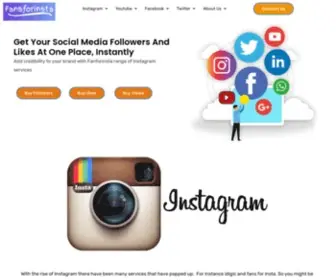 Fansforinsta.com(#1 Best Site for Social Media Growth) Screenshot