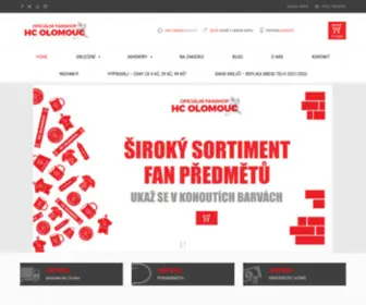 Fanshopolomouc.cz(Fan shop HC OLOMOUC) Screenshot