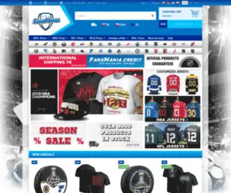 Fansmania.eu(NHL shop) Screenshot