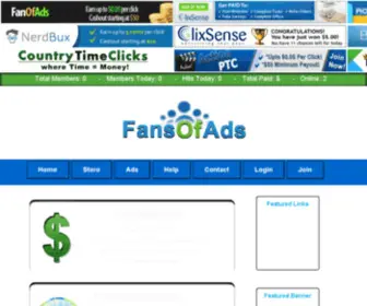 Fansofads.com(Passionate about Viewing Ads) Screenshot