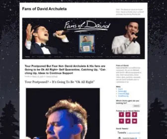 Fansofdavid.com(Fans of David Archuleta) Screenshot