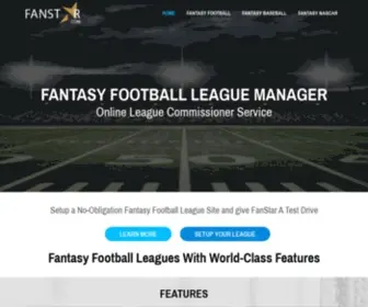 Fanstar.com(Fantasy Football League Manager and Software) Screenshot