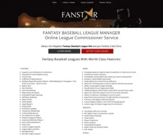 Fanstarsports.com(Fantasy Football League Manager and Software) Screenshot