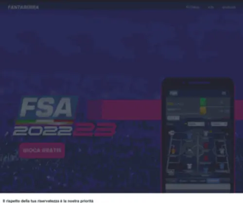 Fanta-Seriea.com(Fanta Serie A) Screenshot