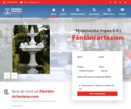 Fantani-Arteziene.com(Fantani Arteziene) Screenshot