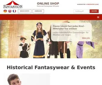 Fantashion.de(Mittelalterliche Kleidung von Fantashion Historical Fantasywear) Screenshot