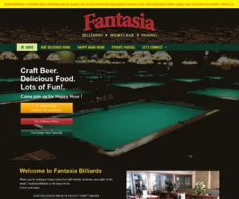 Fantasiabilliards.com(Fantasia Billiards & Sports Bar) Screenshot