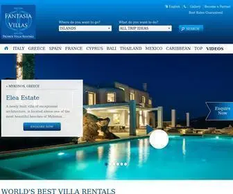 Fantasiavillas.com(Luxury Villas & Vacation Rentals) Screenshot
