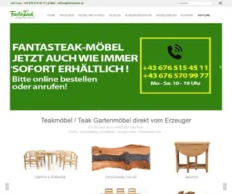 Fantasteak.at(Teak Gartenmöbel und Vollholzmöbel Wien) Screenshot