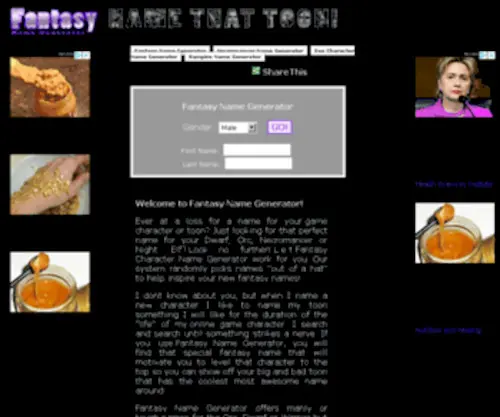 Fantasy-Name-Generator.com(Fantasy Name Generator) Screenshot