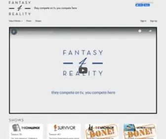 Fantasy4Reality.com(Reality TV Fantasy Leagues) Screenshot