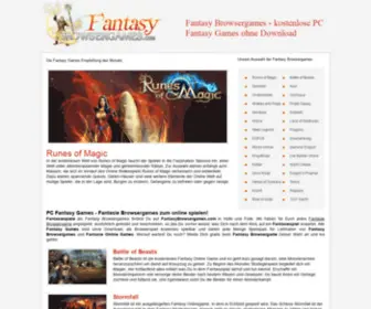 Fantasybrowsergames.com(Fantasy Games) Screenshot