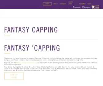 Fantasycapping.com(Fantasy Horse Racing Game) Screenshot