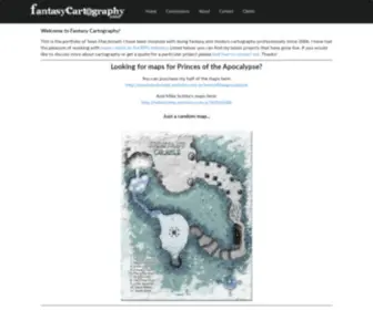 Fantasycartography.com(Fantasy Cartography by Sean Macdonald) Screenshot