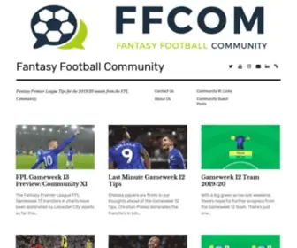 Fantasyfootballcommunity.com(Fantasy Premier League Tips from Fantasy Football Community) Screenshot