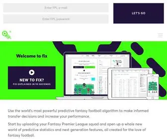 Fantasyfootballfix.com(Fantasy Football Fix) Screenshot