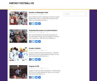 FantasyfootballHD.com(Fantasy Football hd) Screenshot