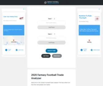 Fantasyfootballtradeanalyzer.com(The Fantasy Football Trade Analyzer) Screenshot