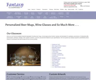 Fantasyglassworks.com(Personalized Engraved Beer Mugs) Screenshot