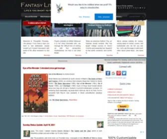 Fantasyliterature.net(Fantasy Literature) Screenshot