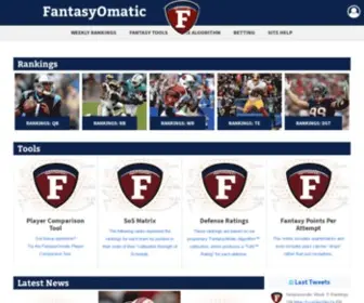 Fantasyomatic.com(Founded 2007) Screenshot
