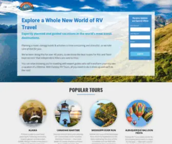 Fantasyrvtours.net(Professionally-Guided RV Tours) Screenshot