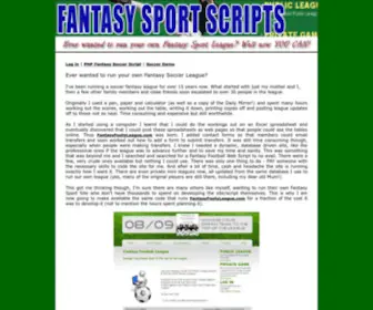Fantasysportscripts.com(Fantasy Sport Scripts) Screenshot