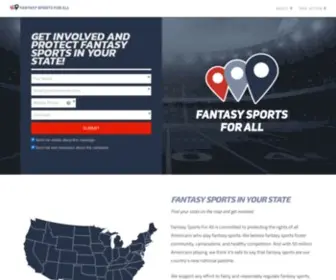 Fantasysportsforall.com(Fantasy Sports for All) Screenshot