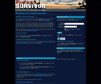Fantasysurvivor.net(Fantasy Survivor) Screenshot