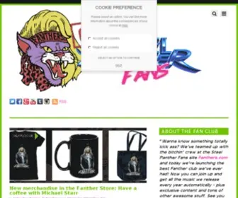 Fanthers.com(Important News: moves to the official Steel Panther homepage. Exclusive Video) Screenshot