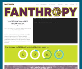 Fanthropy.org(Fanthropy®) Screenshot