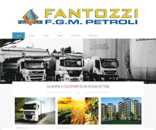 Fantozzipetroli.it(Dal 1911 la certezza nel settore della distribuzione oli e carburanti) Screenshot