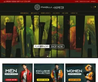 Fanzillajackets.com(Fanzilla Jackets) Screenshot