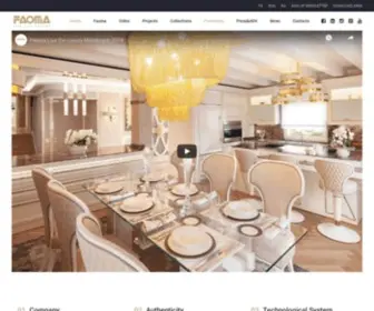 Faoma.com(Luxury bespoke furniture Made in Italy) Screenshot