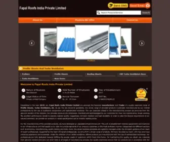 Fapalroofs.co.in(Fapal Roofs India Private Limited) Screenshot