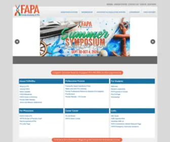 Fapaonline.org(Florida Academy of Physician Assistants) Screenshot
