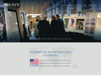 Fapeglobal.org(Foundation for Art & Preservation in Embassies) Screenshot