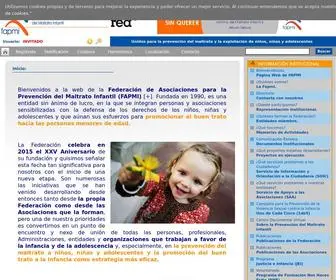 Fapmi.es(La Federación de Asociaciones para la Prevención del Maltrato Infantil (FAPMI)) Screenshot