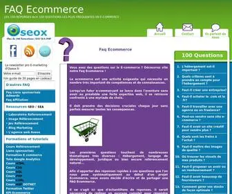 Faq-Ecommerce.fr(Faq Ecommerce) Screenshot