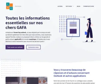 Faq-Outlook.fr(Accueil de FAQ) Screenshot