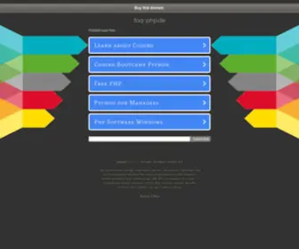 Faq-PHP.de(This domain may be for sale) Screenshot