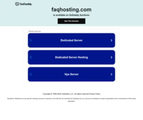 FaqHosting.com(FAQ Hosting) Screenshot