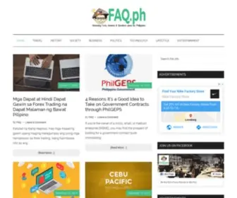Faq.ph(Answers and Questions Philippines) Screenshot